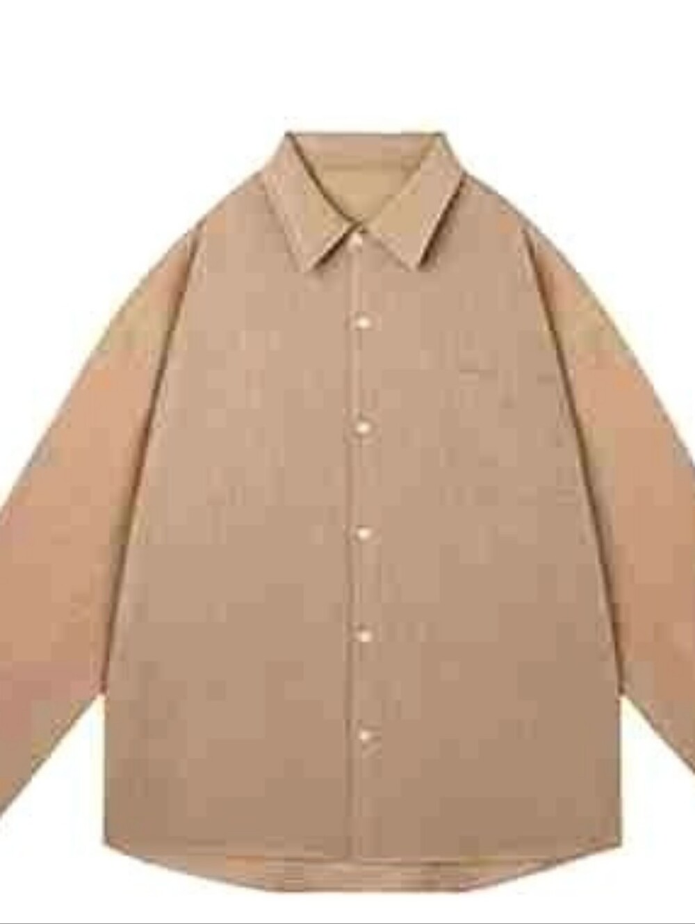 Tan Minimalist Long Sleeve Shirt